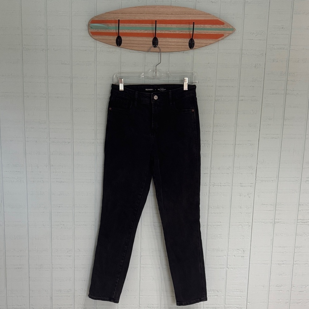 NEVER WORN Old Navy Women's Vintage Slim High Rise Black Jeans